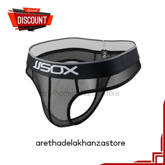 Jual BIKINI THONG PRIA FISHNET TRANSPARAN WARNA CELANA DALAM PRIA
