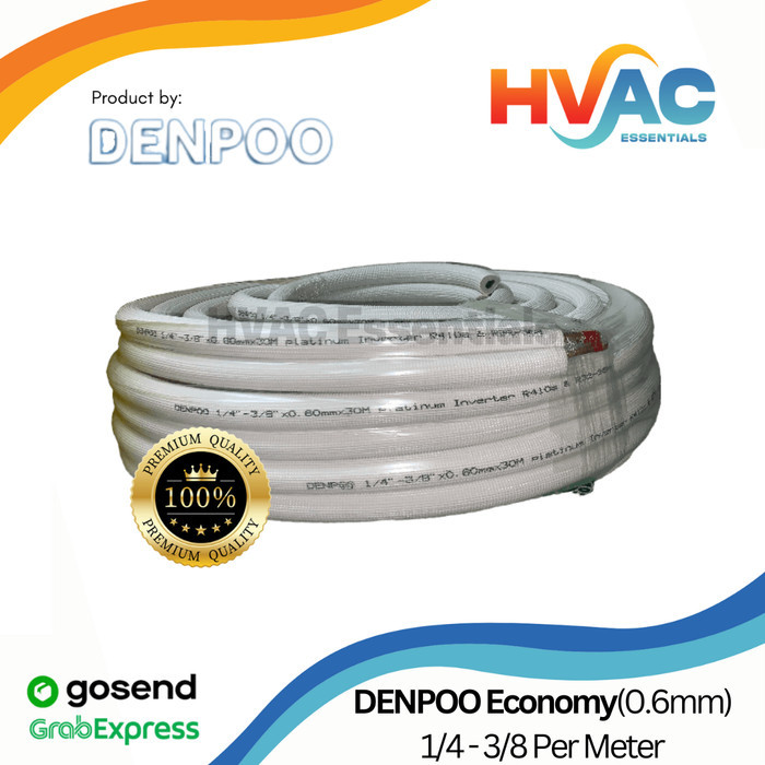 Jual PIPA AC DENPOO ECONOMY 1 4 3 8 1 2 1 PK PER METER Shopee