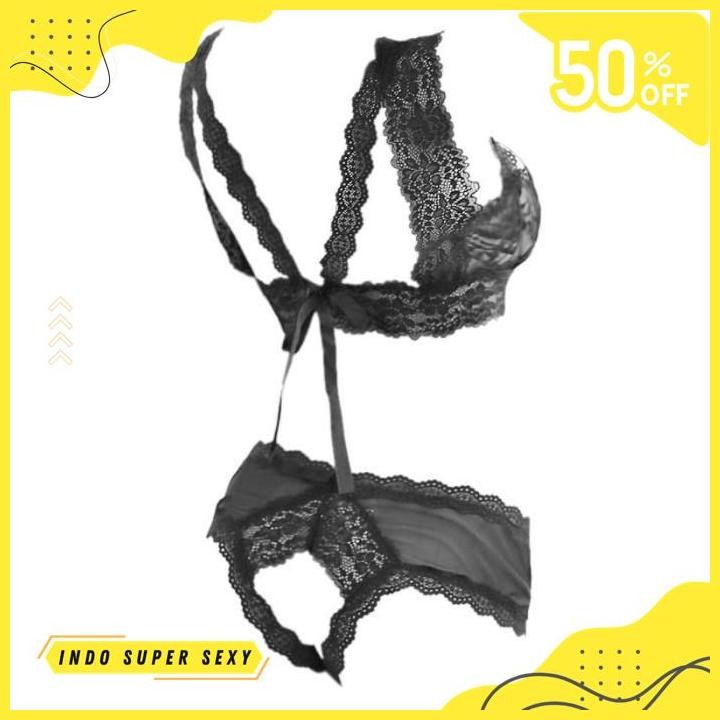 Jual BRA SET BRALETTE BIKINI BAJU HARAM DINAS OPEN BUTT SEXY SEKSI BEST