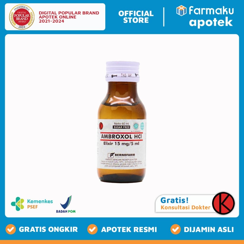 Jual Ambroxol 15 Mg 5 Ml Syrup 60 Ml Berno BIN Shopee Indonesia