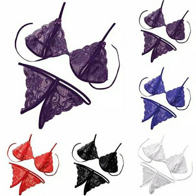 Jual SUPER DEAL LINGERIE BIKINI KOREA SET BRA G STRING BAHAN LACE