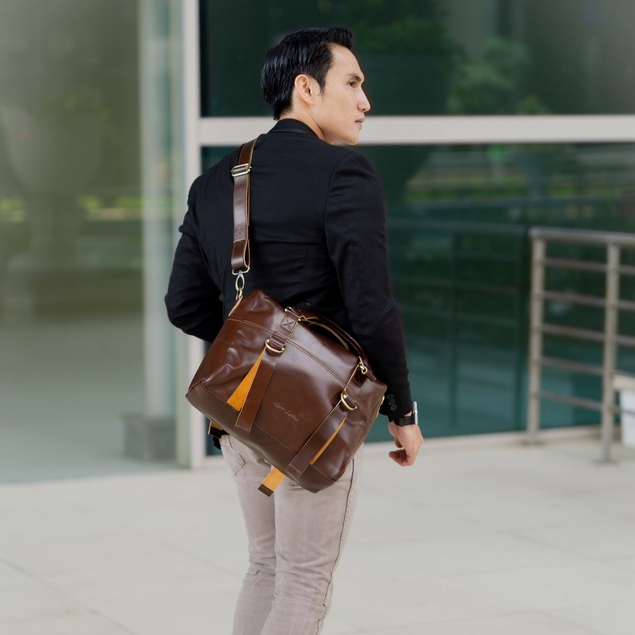 Jual Kenes Leather Tas Selempang Messenger Bag Pria Kulit Asli Artemis