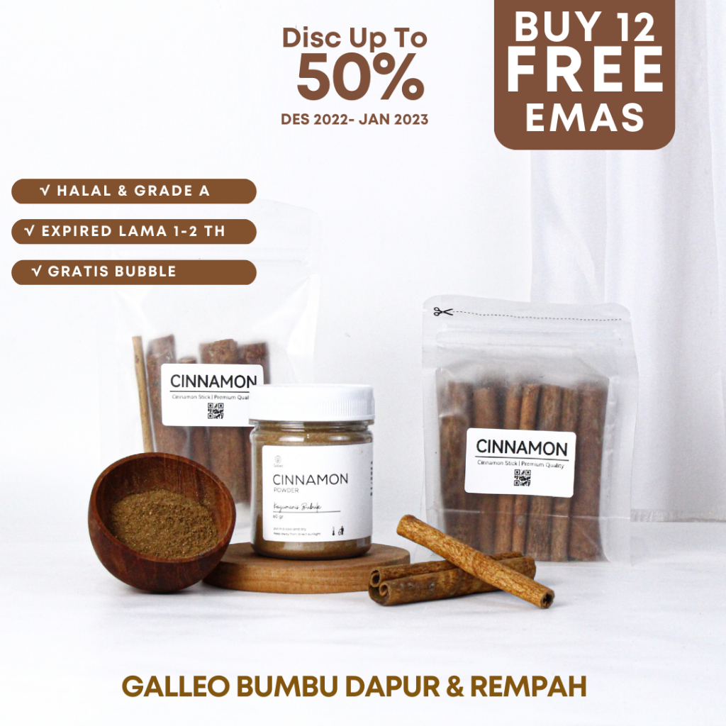 Jual Galleo Kayumanis Bubuk Kayumanis Batang Cinnamon Premium