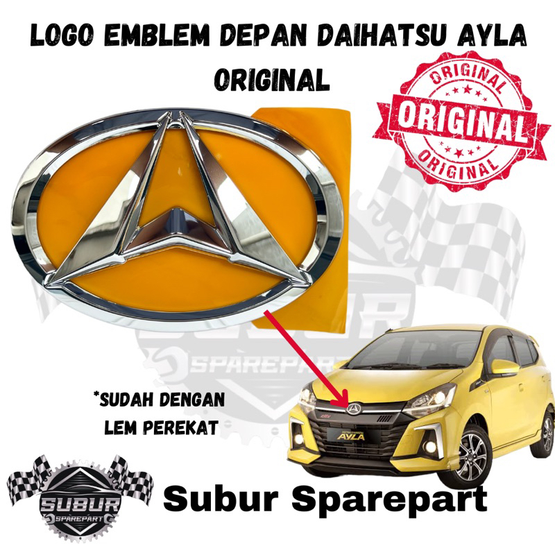 Jual Logo Emblem Depan Daihatsu Ayla Original Shopee Indonesia