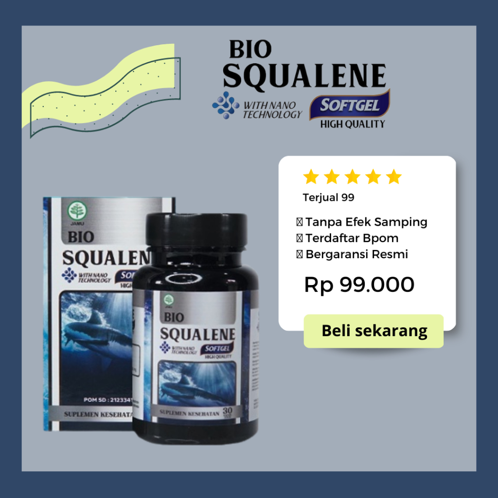 Jual Bio Squalene Softgel 100 Asli Shark Liver Oil Minyak Hati Ikan