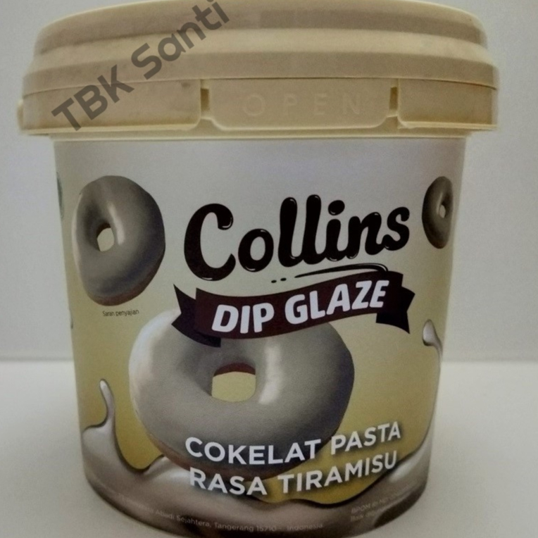 Jual Collins Dip Glaze Dipping Glaze Topping Donat 1Kg Taro