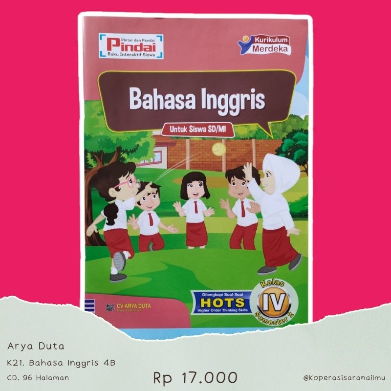 Jual Modul Bahasa Inggris Kelas 4 Semester 2 Kurikulum Merdeka SD MI