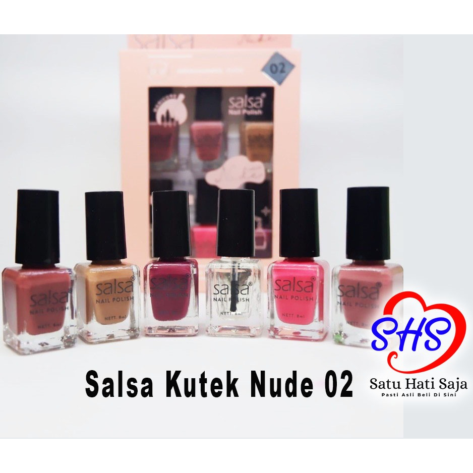 Jual KUTEK SALSA NUDE 01 02 GLAM SERIES HARGA PER PACK Shopee