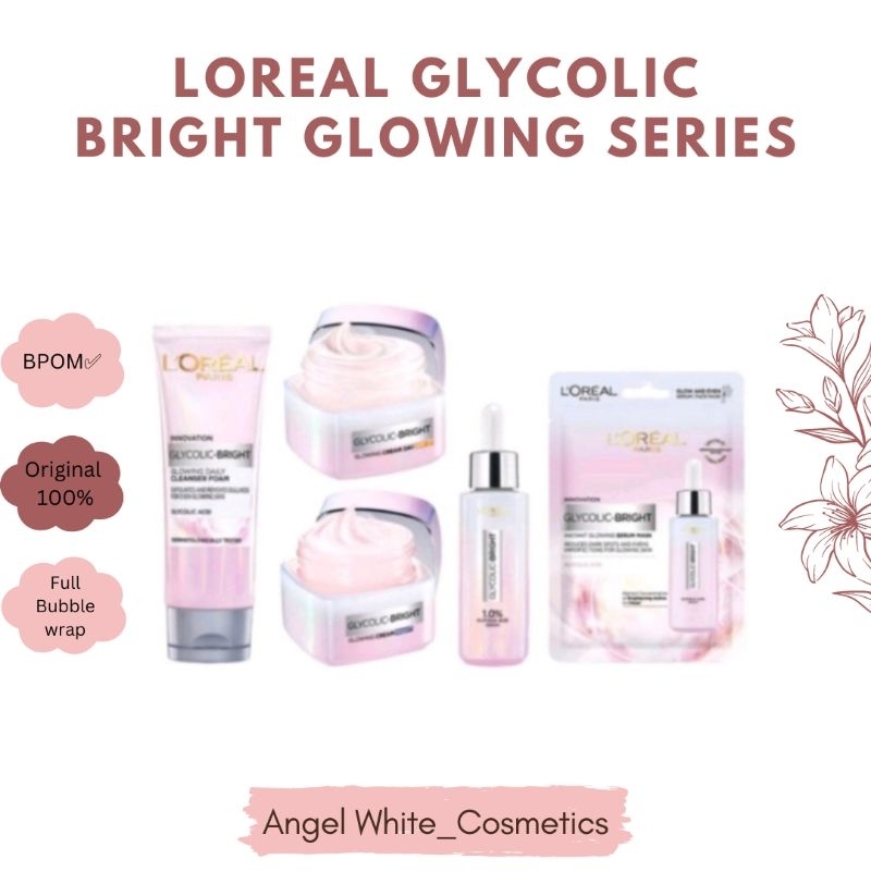 Jual Original Loreal Paris Glycolic Bright Glowing Series Shopee