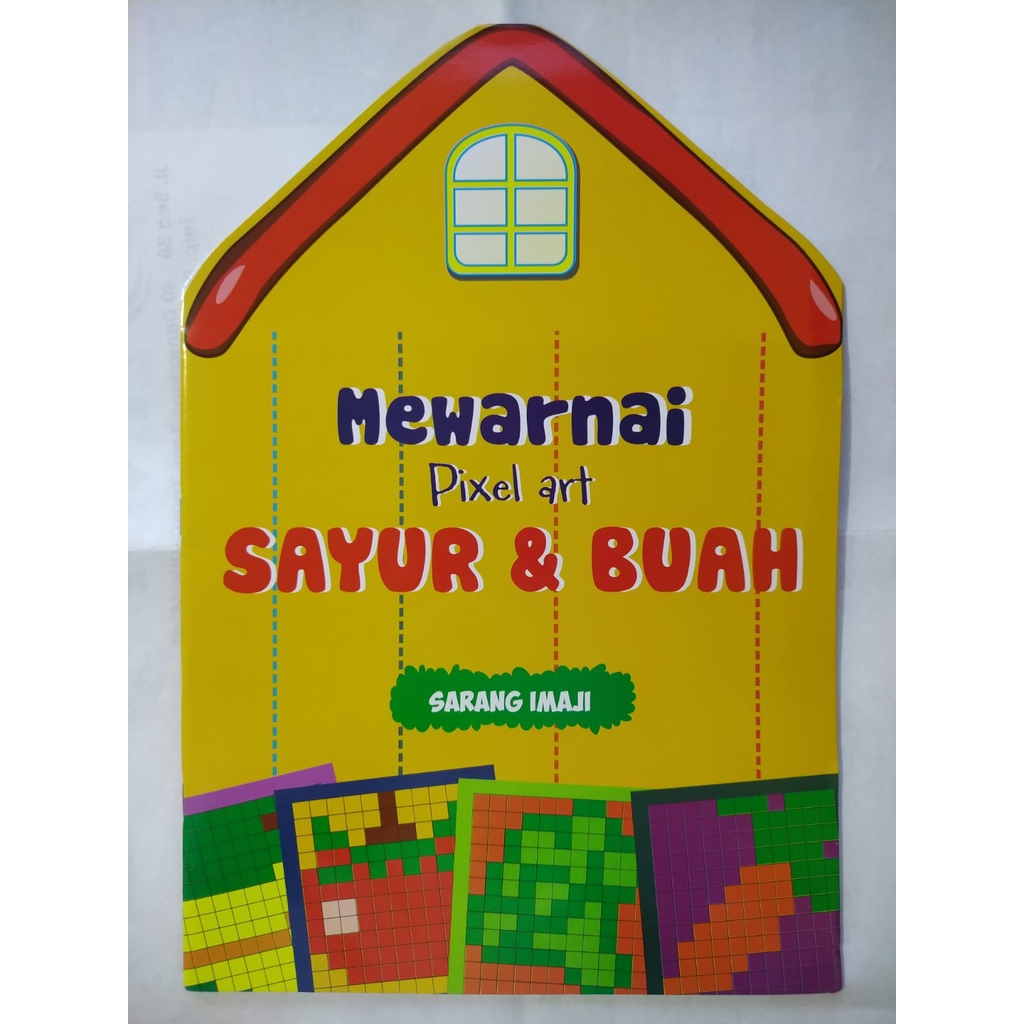 Jual Buku Mewarnai Pixel Art Sayur Dan Buah Shopee Indonesia