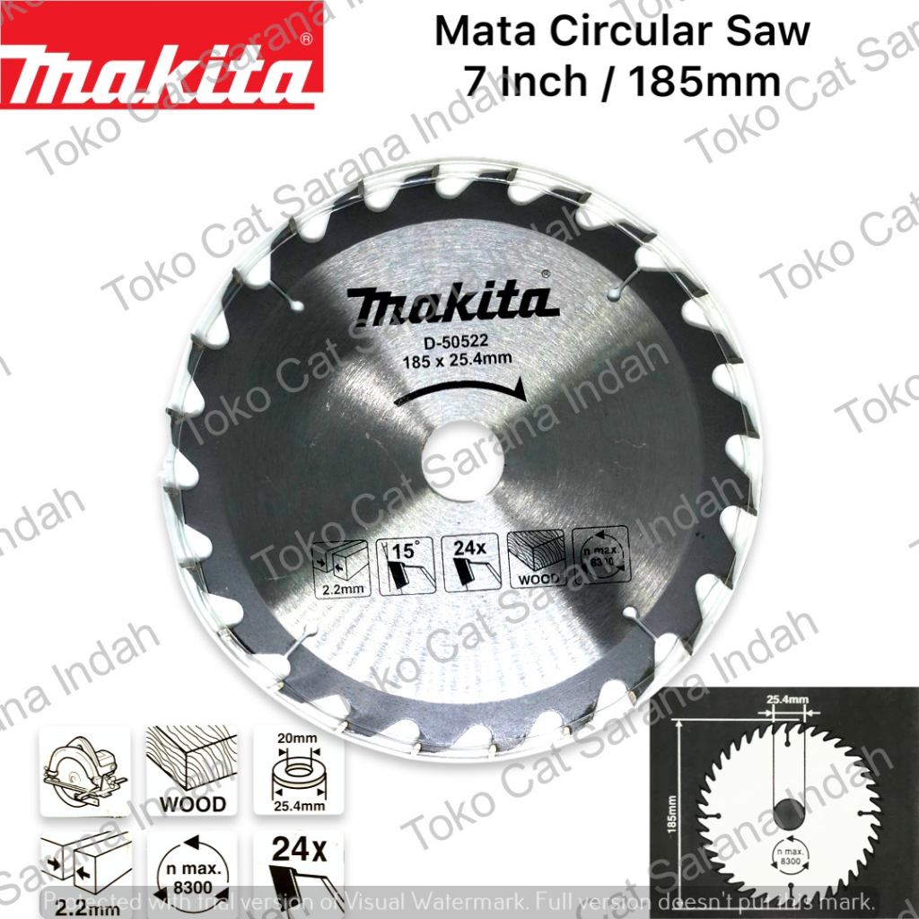 Jual Mata Gergaji Kayu Makita Inch Mm T Mata Circular Saw Mata