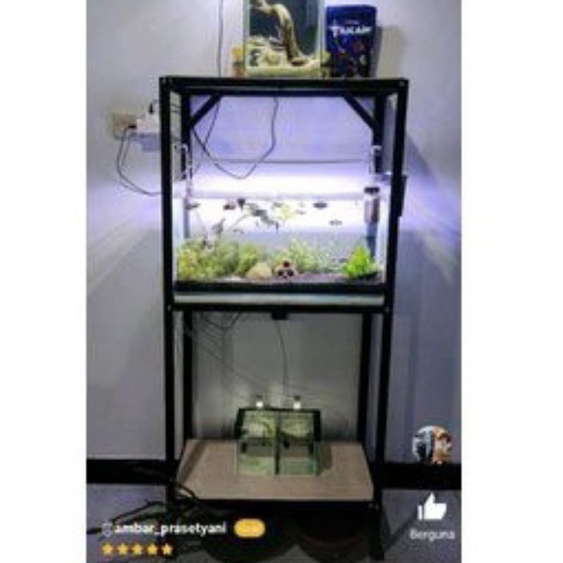 Jual Rak Aquarium P60 L40 T120 Rak Susun Serbaguna Rak Besi Rak