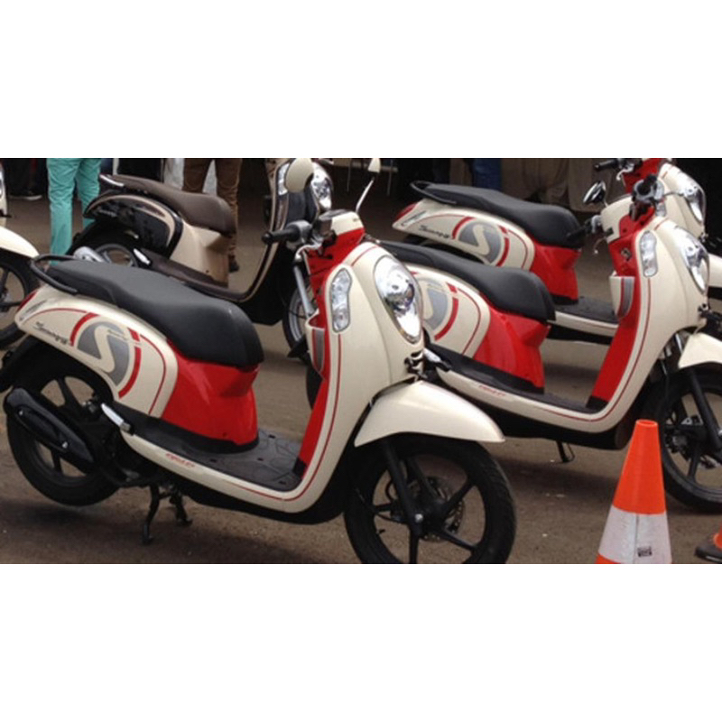 Jual Full Set Cover Body Halus Honda Scoopy Fi Tahun