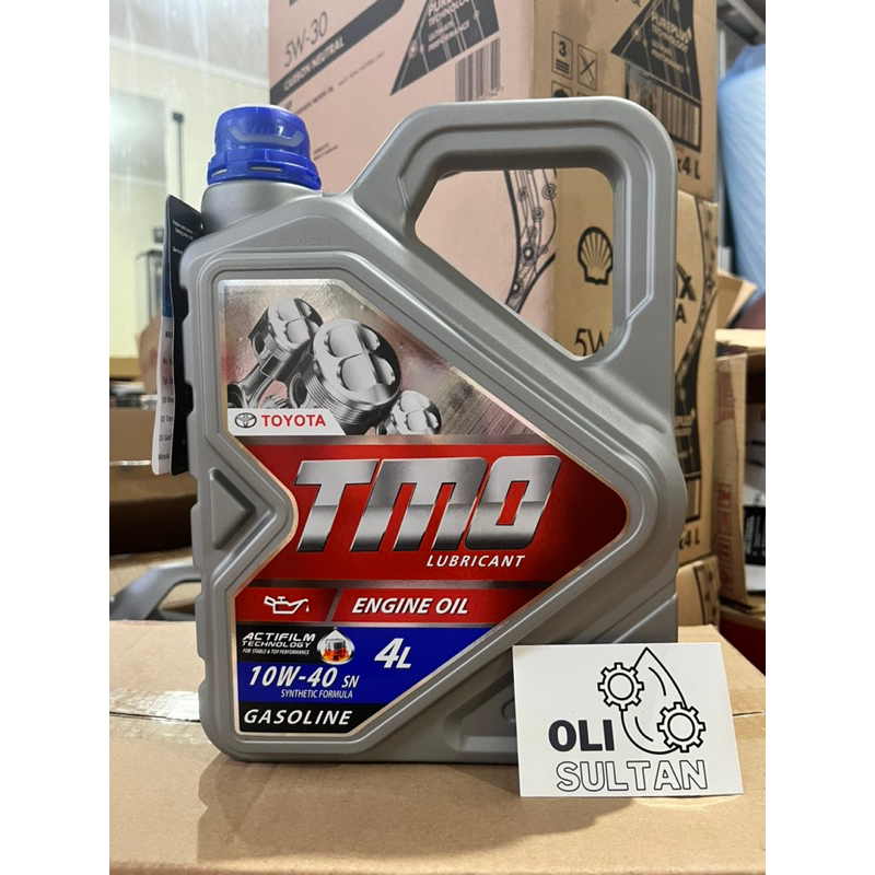 Jual TOYOTA TMO 10W 40 SN 4L ORIGINAL ENGINE OIL OLI MOBIL Shopee