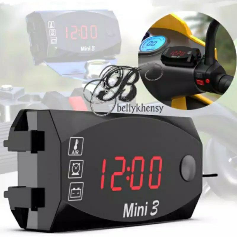 Jual Voltmeter Aki In Mini Led Merah All Motor Shopee Indonesia