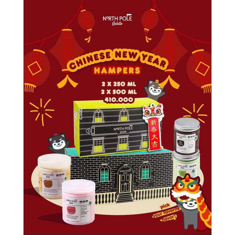 Jual North Pole Gelato 2 Tingkat Chinese New Year Hampers CNY Ice