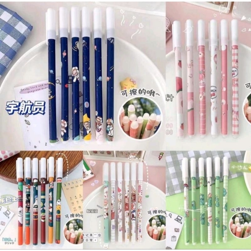 Jual Pulpen Hapus Erasable Pen Bolpen Hapus Motif Karakter Pen Hapus