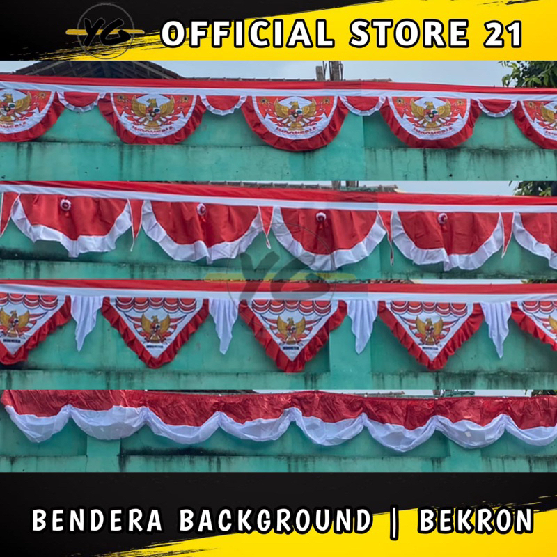 Jual Promo Termurah Bendera Merah Putih Background Bekron Garuda