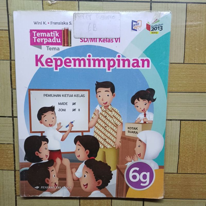 Jual Buku Bekas Original Tematik Terpadu Kelas Sd Abcdefghi A B C