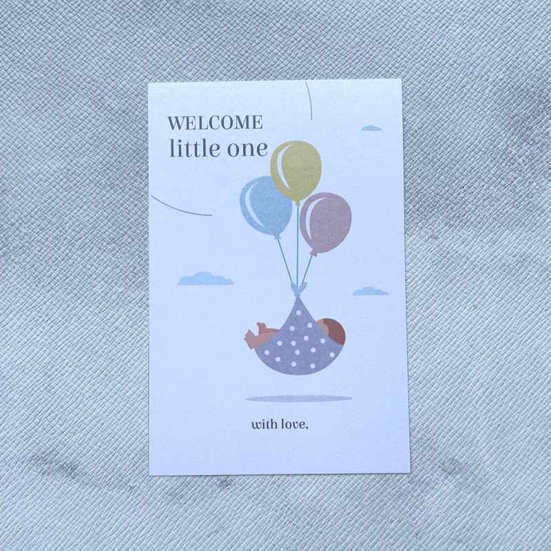 Jual Newborn Greetings Card Baby Born Greeting Card Kartu Ucapan