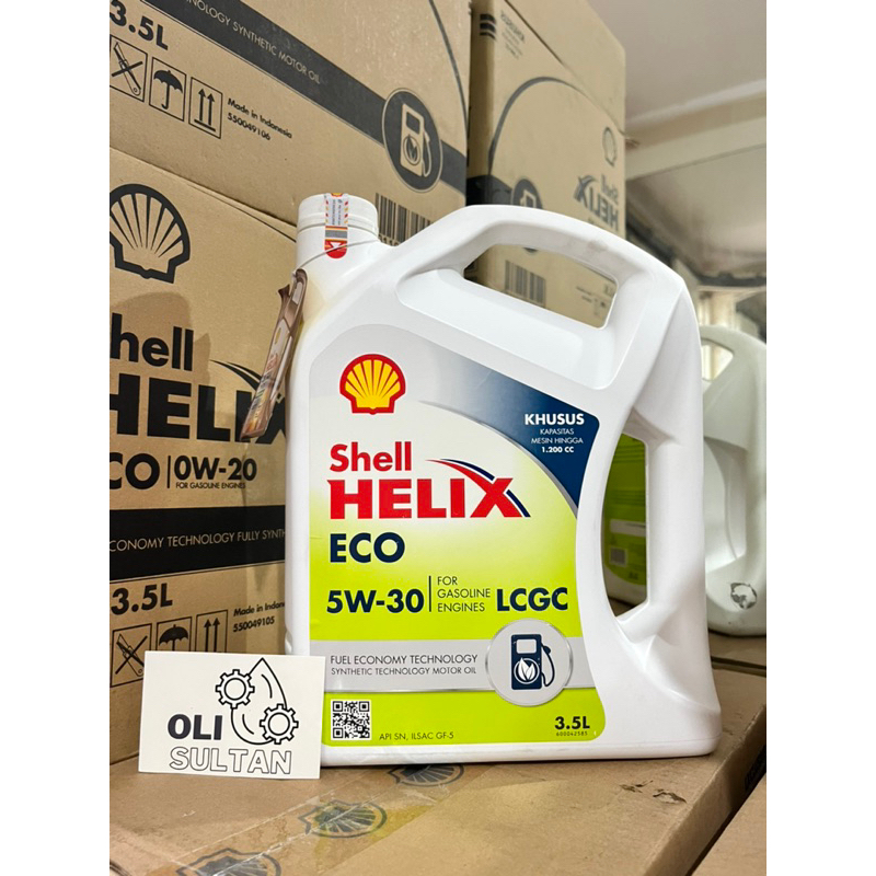 Jual Shell Helix Eco W L Original Barcode Hijau Oli Shell