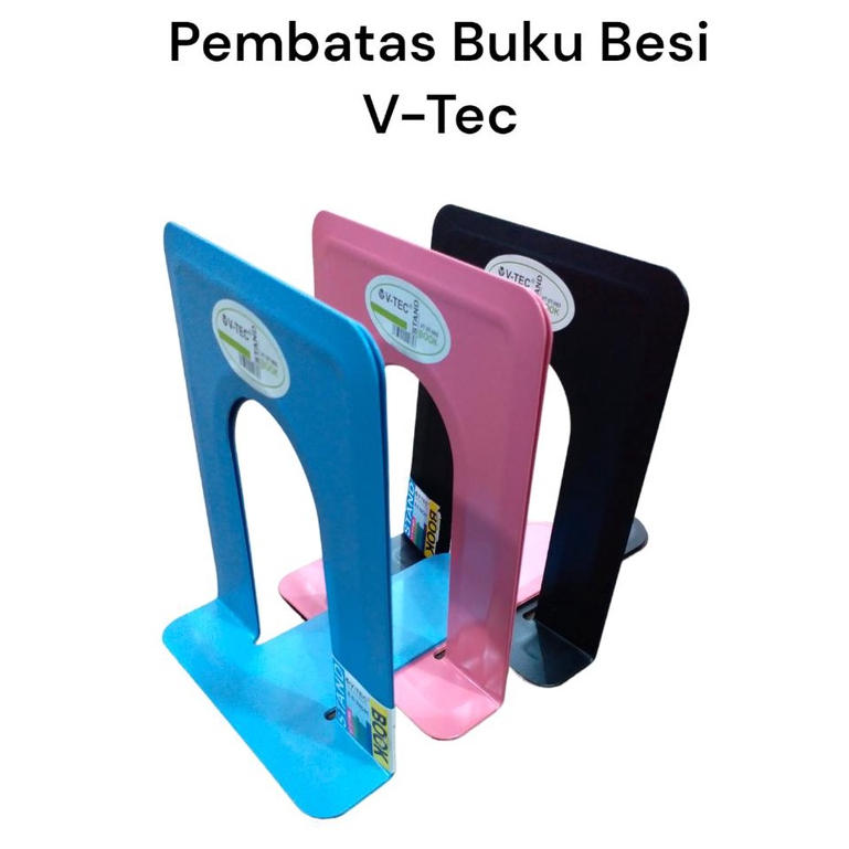 Jual Pembatas Buku Besi V Tec Penyangga Buku Shopee Indonesia