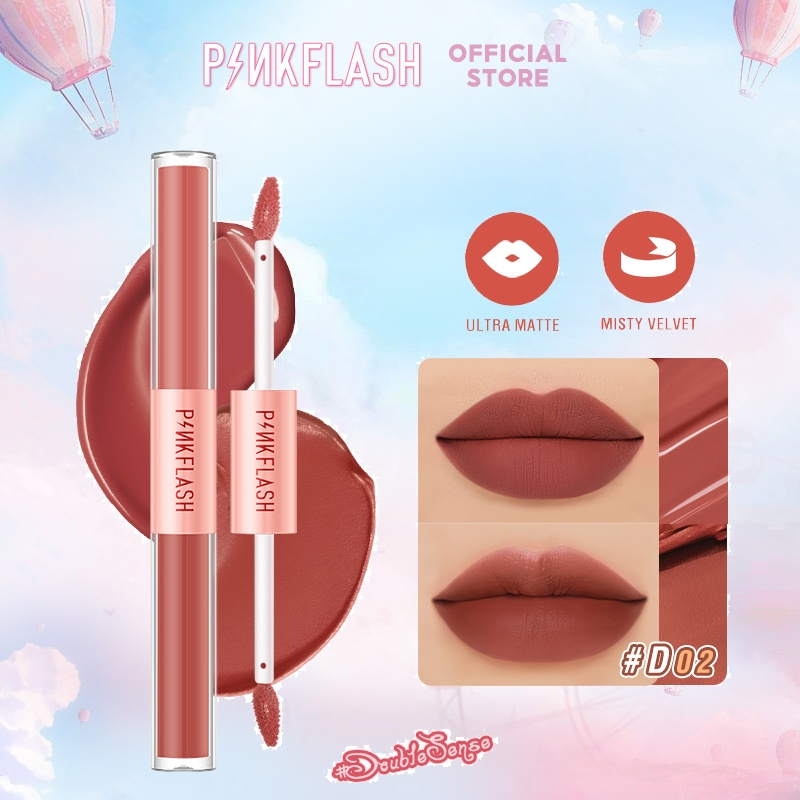 Jual PINKFLASH DoubleSense 2 IN 1 Dual Ended Lipstick Ombrelips