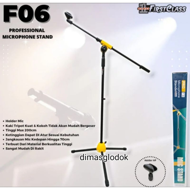 Jual Stand Mic Lantai Firts Class F Mikropon Stand F Mikrofon