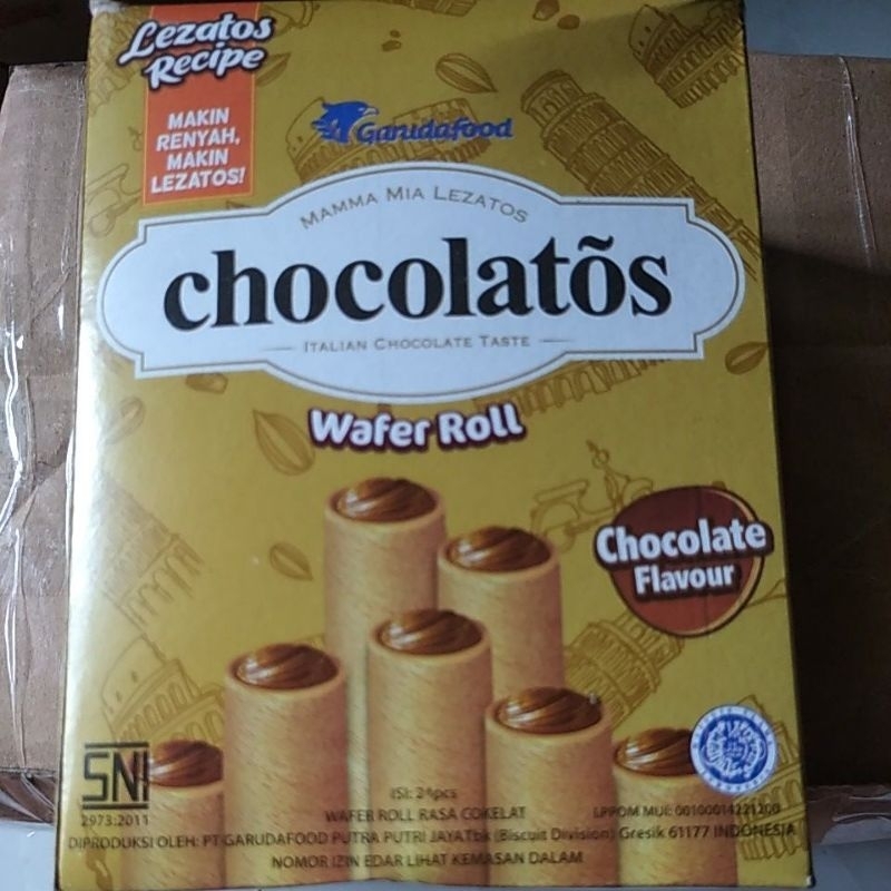 Jual CHOCOLATOS Wafer Roll Isi 24pcs Shopee Indonesia