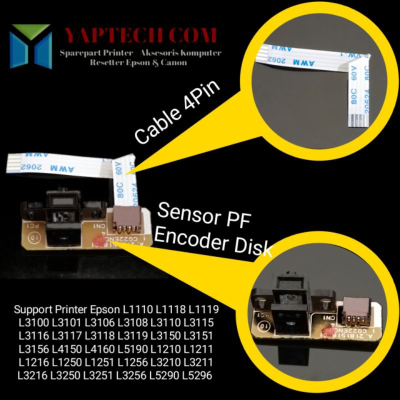 Jual Sensor Pf Encoder Disk Bulat Sama Kabel Pf Encoder Sensor L