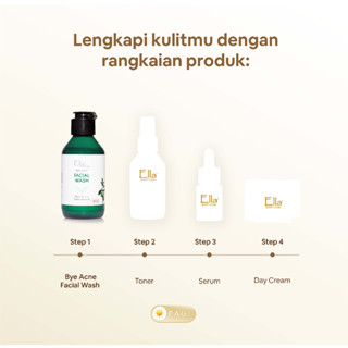 Jual Ella Skincare Bye Acne Facial Wash With Essential Tea Tree Oil