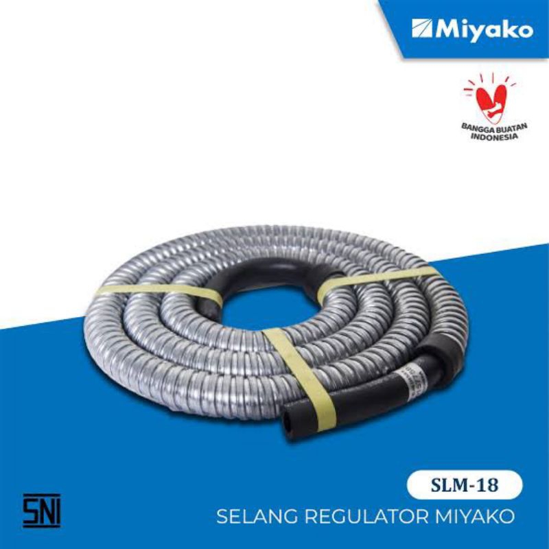 Jual MIYAKO Selang Gas SLM 18 Regulator Metal 1 8M Shopee Indonesia