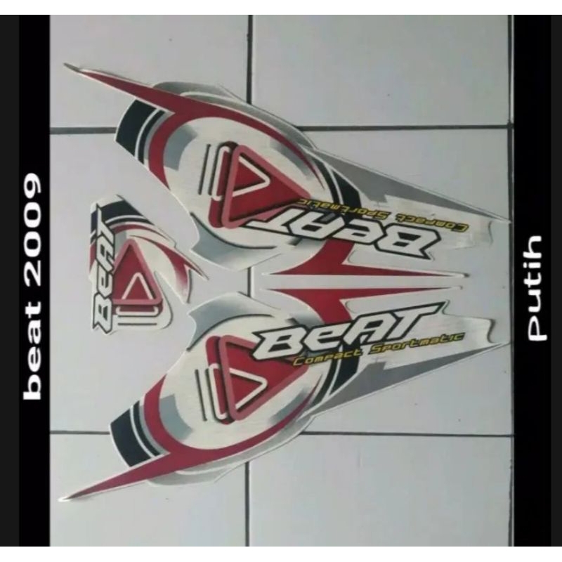 Jual STIKER STRIPING LES LIS BODY MOTOR HONDA BEAT KARBU 2009 2010