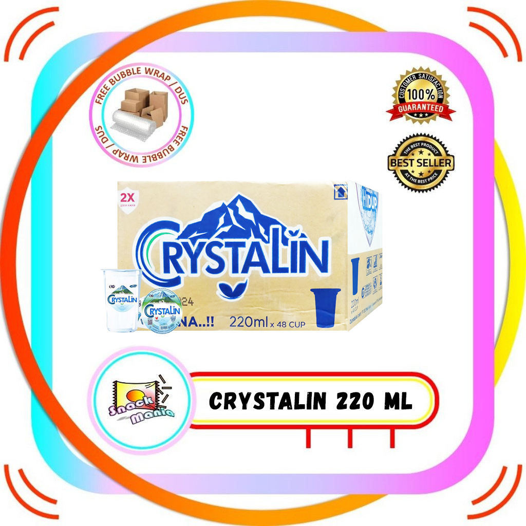 Jual Crystalin Ph Air Mineral Gelas Ml X Cup Dus Shopee