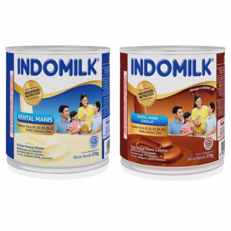 Jual Indomilk Susu Kental Manis Kaleng 370g 2 Varian Shopee Indonesia