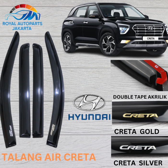 Jual Talang Air Pintu Mobil Hyundai Creta Model Slim