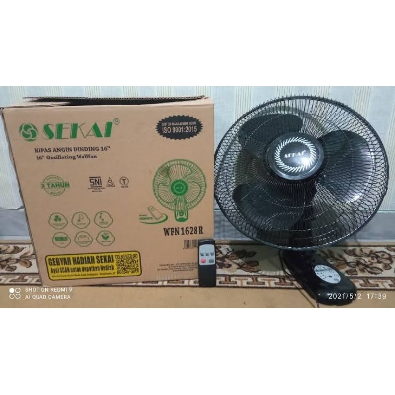 Jual Kipas Angin Wall Fan Sekai Wfn With Remote Control Inch