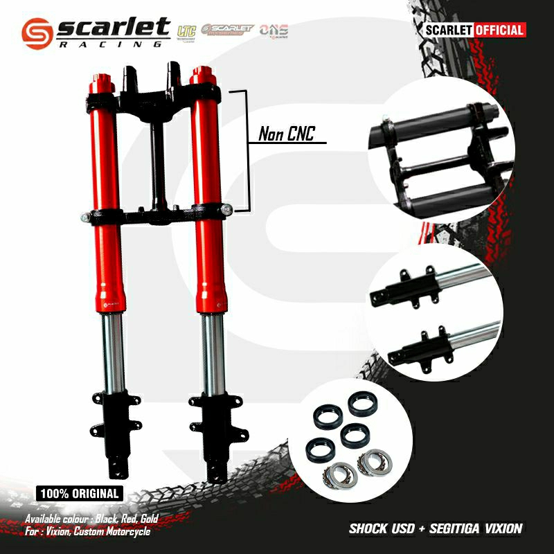 Jual Scarlet Racing Shock Upside Down Skok Depan Usd Plus Segitiga