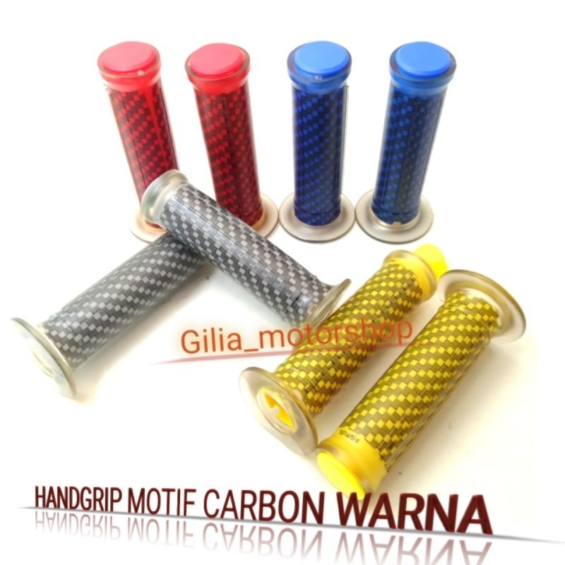 Jual Handgrip Carbon Grip Handfat Motif Karbon Warna Universal Shopee