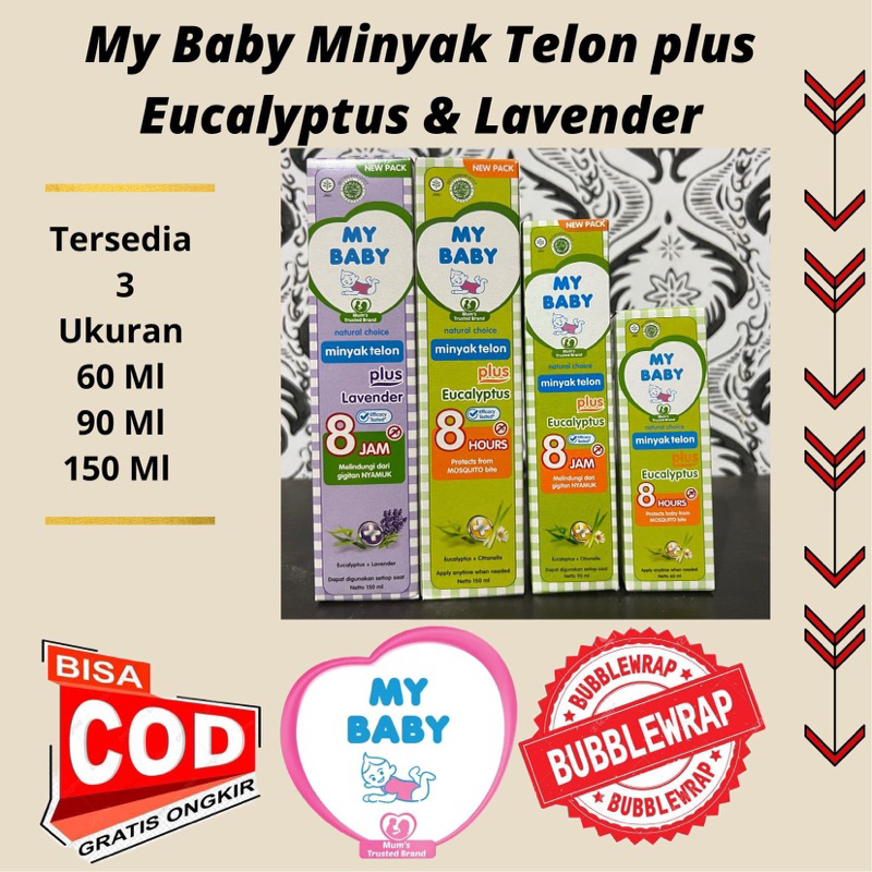 Jual My Baby Minyak Telon Plus Eucalyptus Lavender Ml