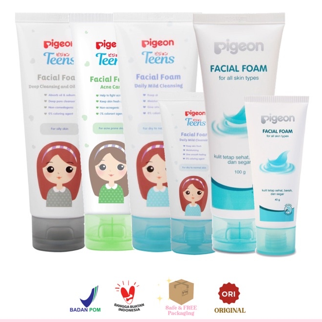 Jual PIGEON TEENS Facial Foam 40gr 100gr Shopee Indonesia