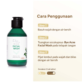 Jual Ella Skincare Bye Acne Facial Wash With Essential Tea Tree Oil