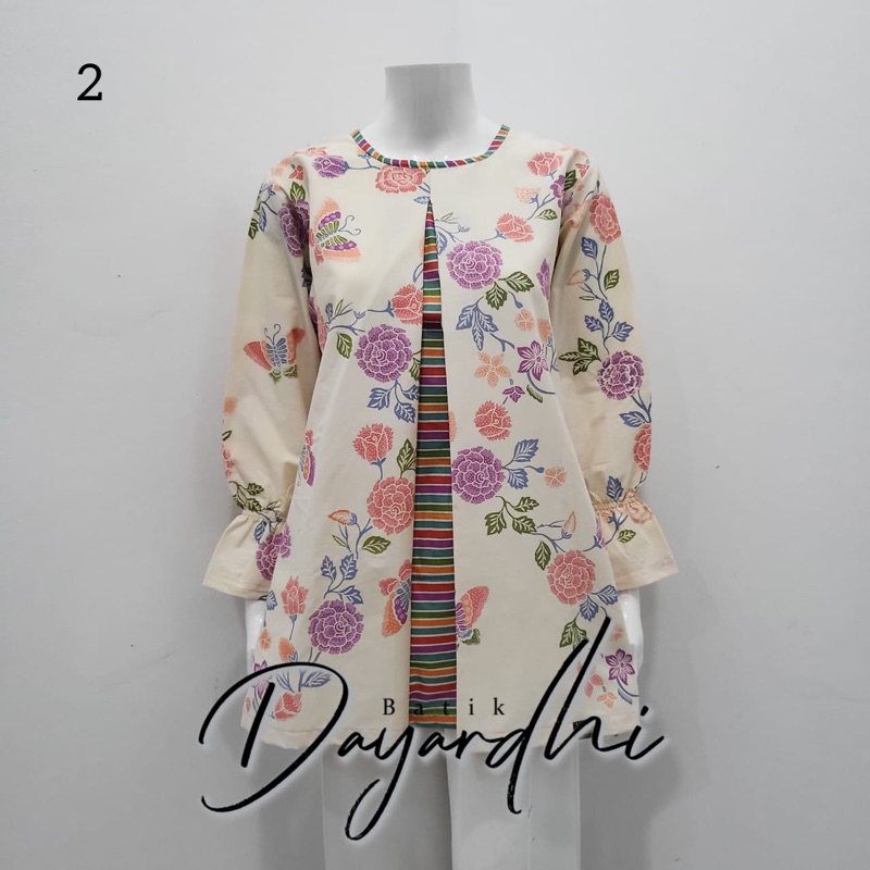 Jual Dayardhi Blouse Batik Encim Baju Batik Wanita Encim Shopee Indonesia