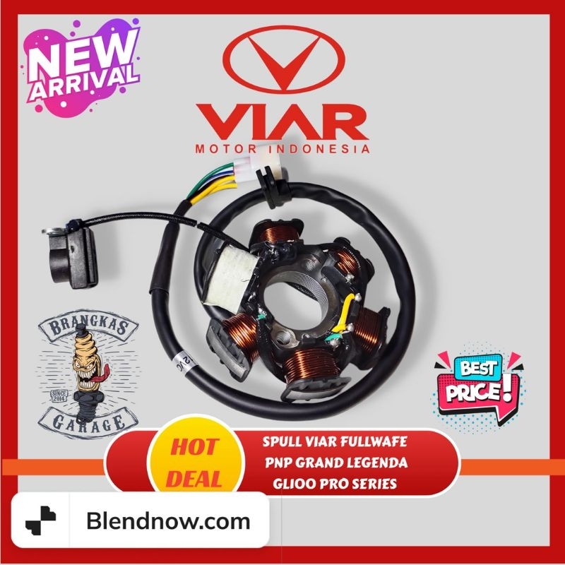 Jual Spull Fullwave AC DC Original Viar PNP Honda Grand Prima Supra