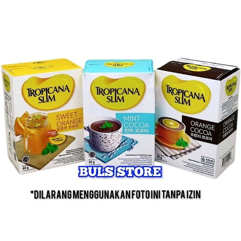 Jual Tropicana Slim Mint Cocoa Sweet Orange Minuman Bubuk Shopee