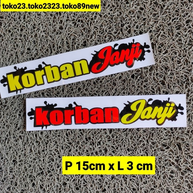 Jual Stiker Motor Cutting Kata Kata Korban Janji Shopee Indonesia