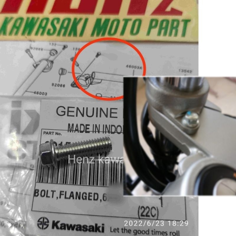 Jual Bolt Baut Stang Setir Jepit Segitiga Atas Kawasaki Ninja R Rr Ss