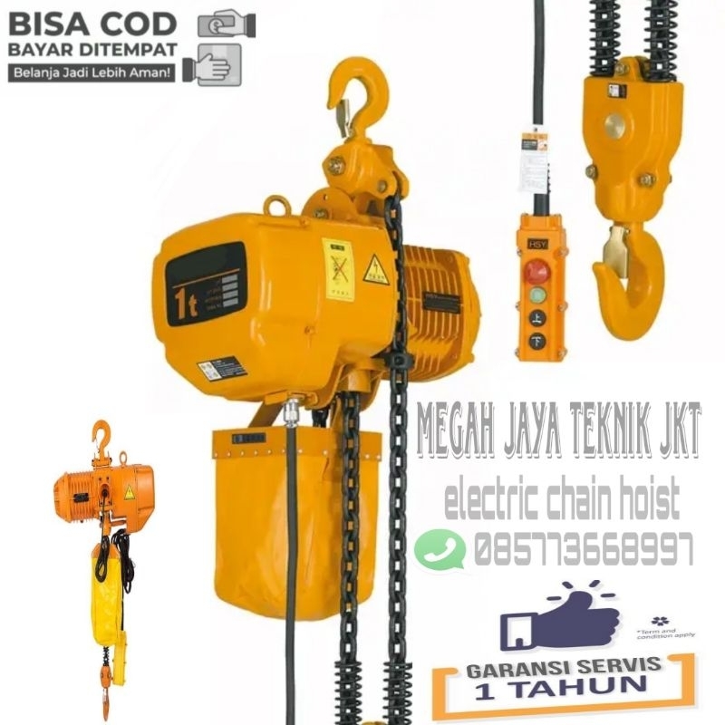 Jual Electric Chain Hoist Ton X Meter V Phase Nagasaki Japan