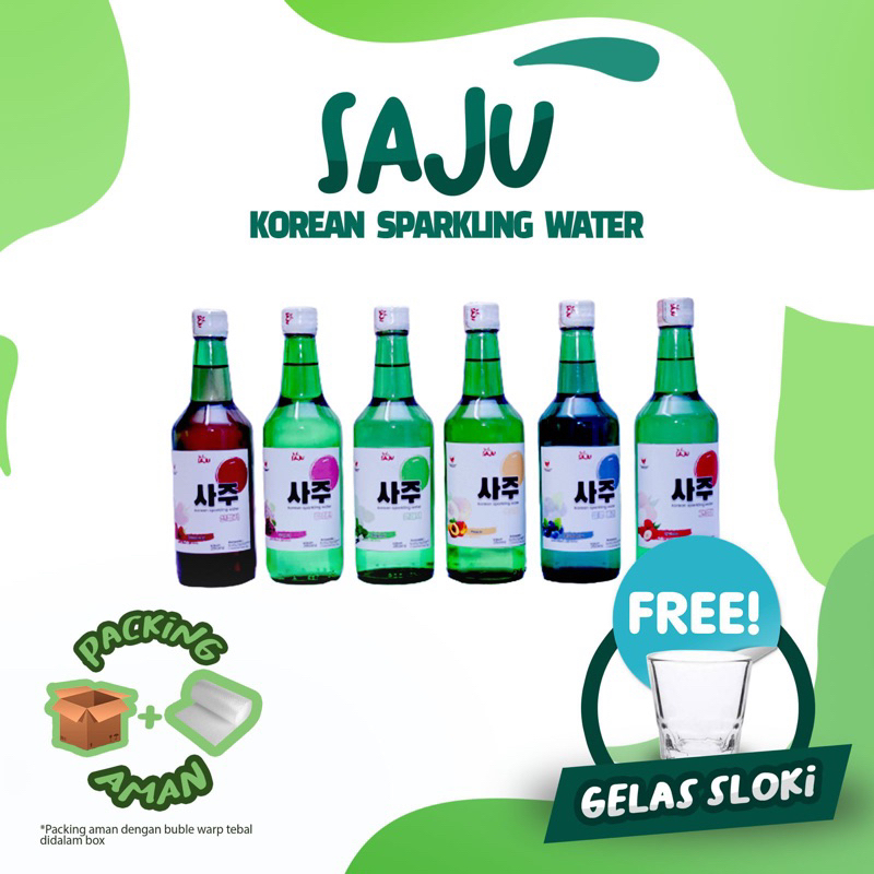 Jual SAJU KOREAN SPARKLING WATER Soju Halal Mojiso Soju Free Sloki