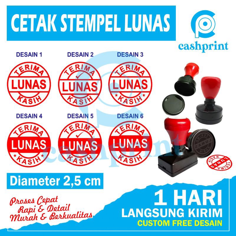 Jual Stempel Lunas Bulat Stempel Warna Stempel Otomatis Stempel Flash